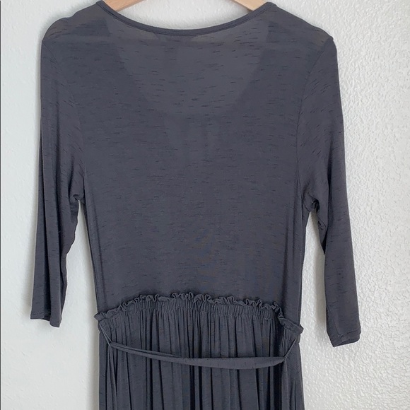 Matilda Jane Charcoal Gray Maxi Dress Size Small - Picture 4 of 7